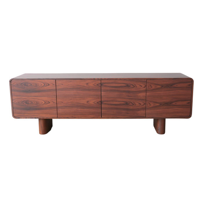 Braunes Sideboard mit Holzbeinen – Baron – 220 cm – Palisander