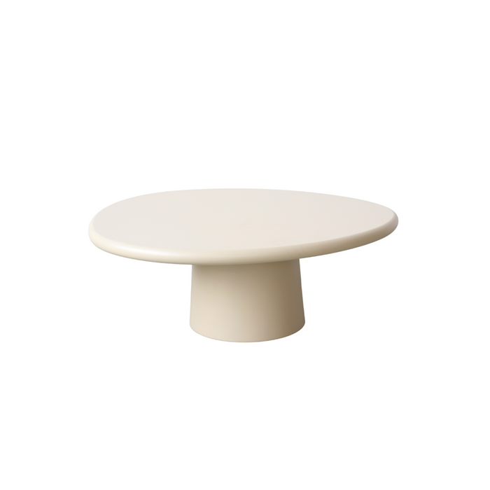 Salontafel rond betonlook organisch  - Juno - StoneSkin - 90 cm