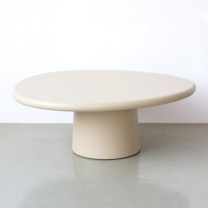 Coffee table round concrete look organic - Juno - StoneSkin - 90 cm