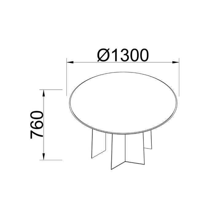 Tronget Esstisch – Unterseite aus gebürstetem Stahl – blau-weißer Marmor – 130 cm