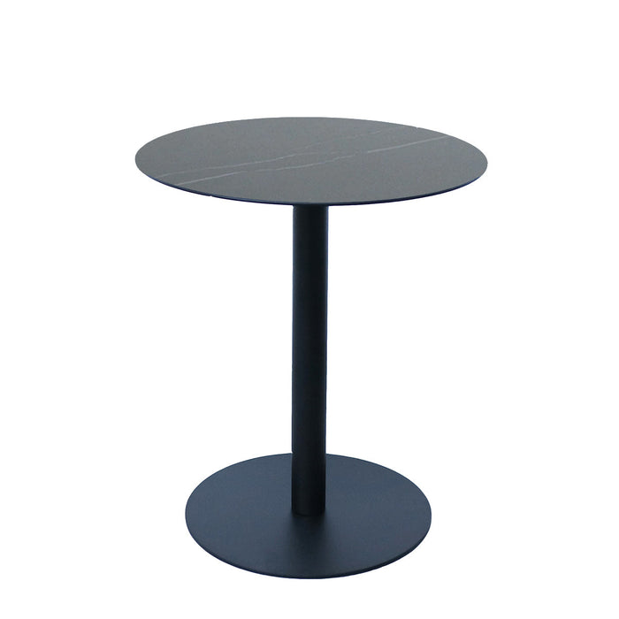 Jake Side Table - Black Ceramic - Ø40×40cm - Black